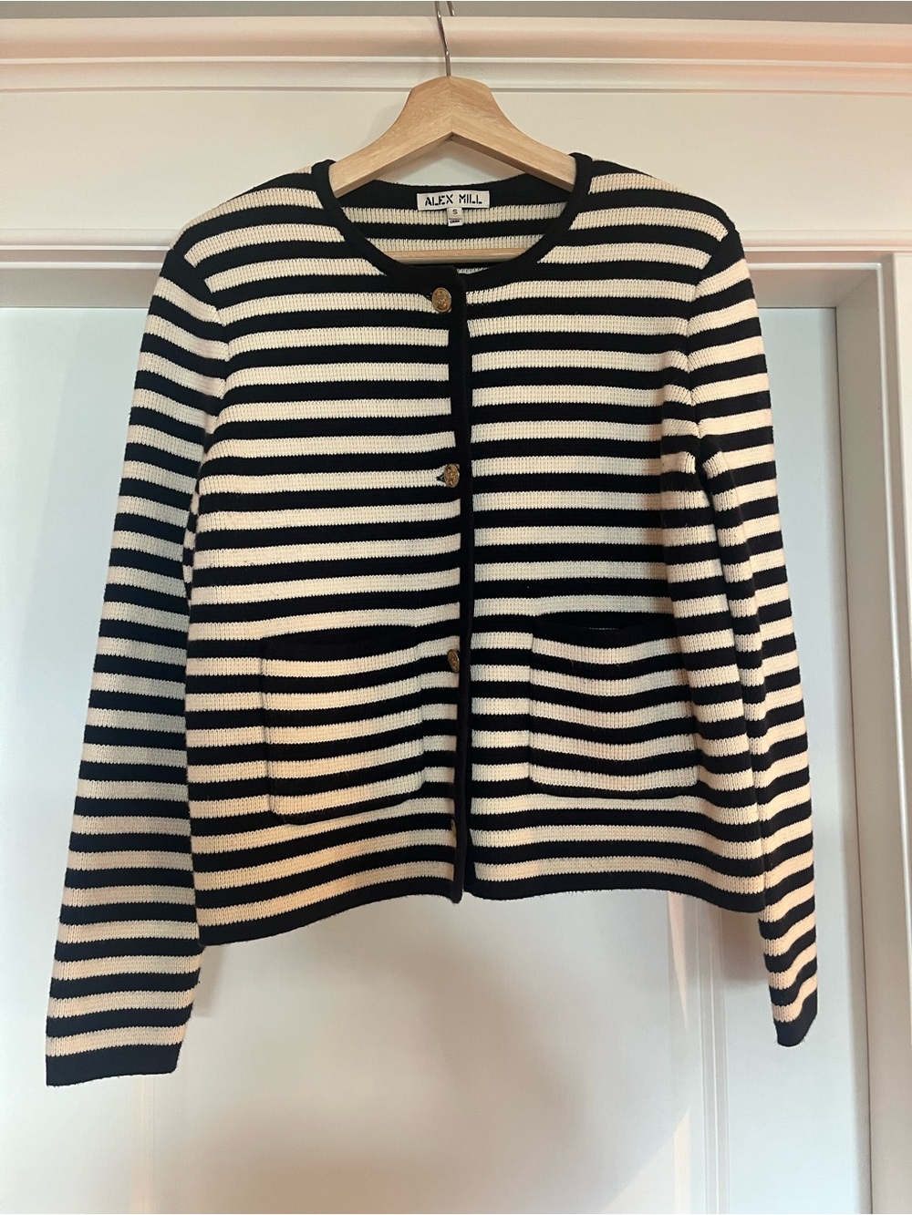 ALEX MILL Striped Paris Jacket Size Small - Picture 2 of 6
